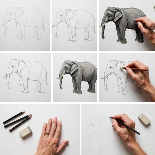 Jak narysować słonia: Poradnik krok po kroku dla każdego
