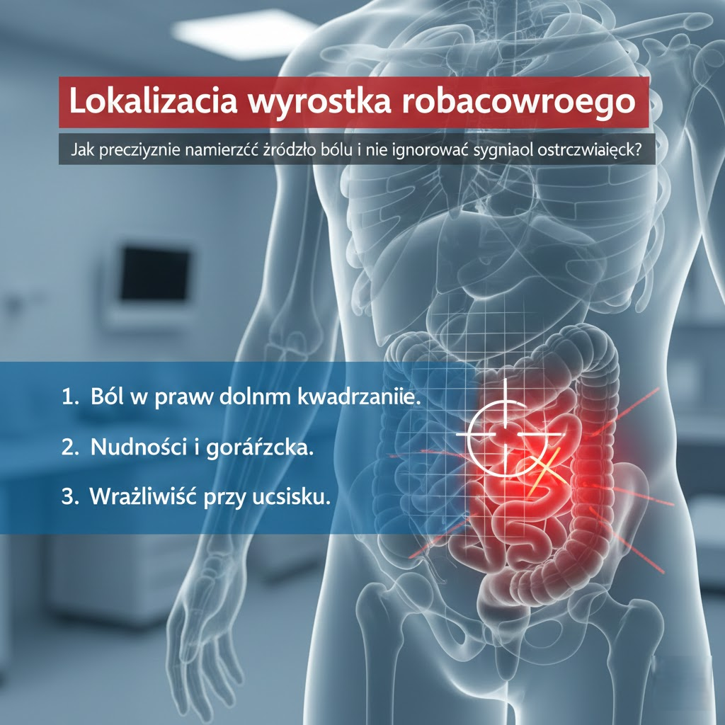 Lokalizacja wyrostka robaczkowego: Jak precyzyjnie namierzyć źródło bólu i nie zignorować sygnałów ostrzegawczych?