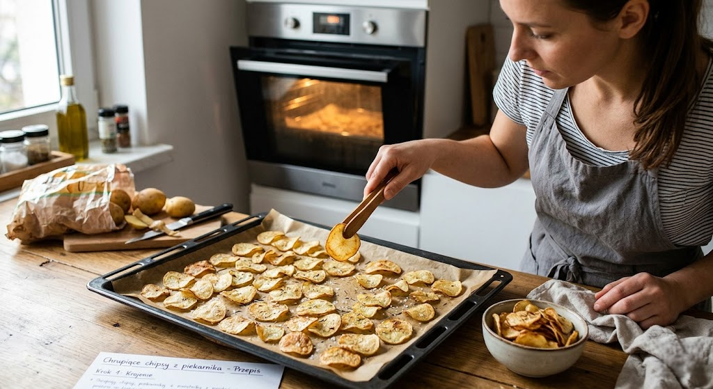 Jak zrobić idealnie chrupiące chipsy w piekarniku? Sprawdzony przepis i triki Jak zrobić idealnie chrupiące chipsy w piekarniku? Sprawdzony przepis i triki